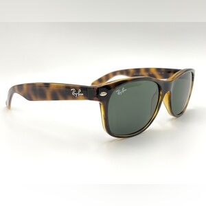 Ray-Ban Rb2132 Tortoise Green 902 G-15 Lens 55-145 55mm With Case and Box w/Spec